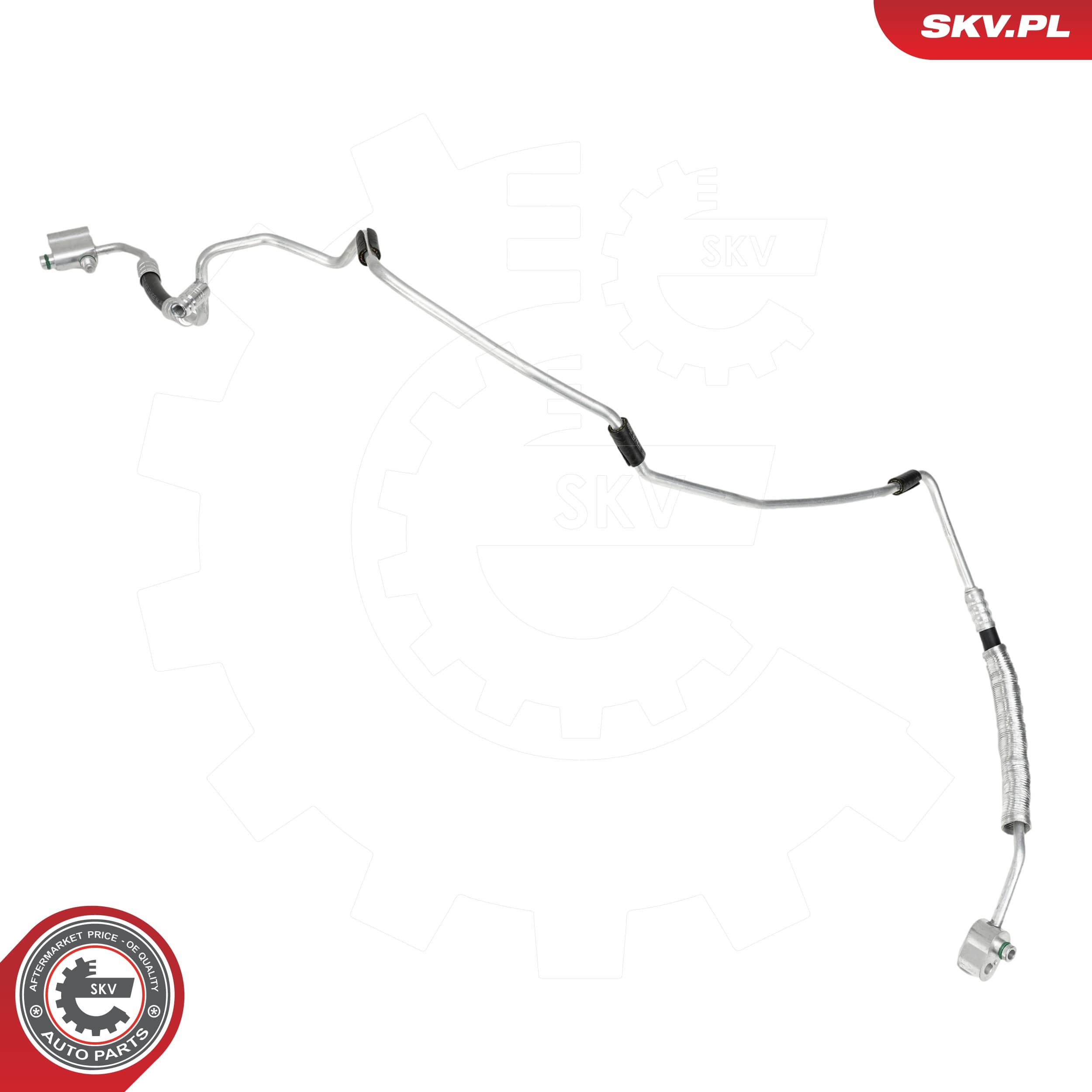 Image of Conduite à haute pression, climatisation ; AUDI A3 SEAT Altea Leon SKODA Octavia II VW Eos Golf V VI Jetta ; 1K0820741AB