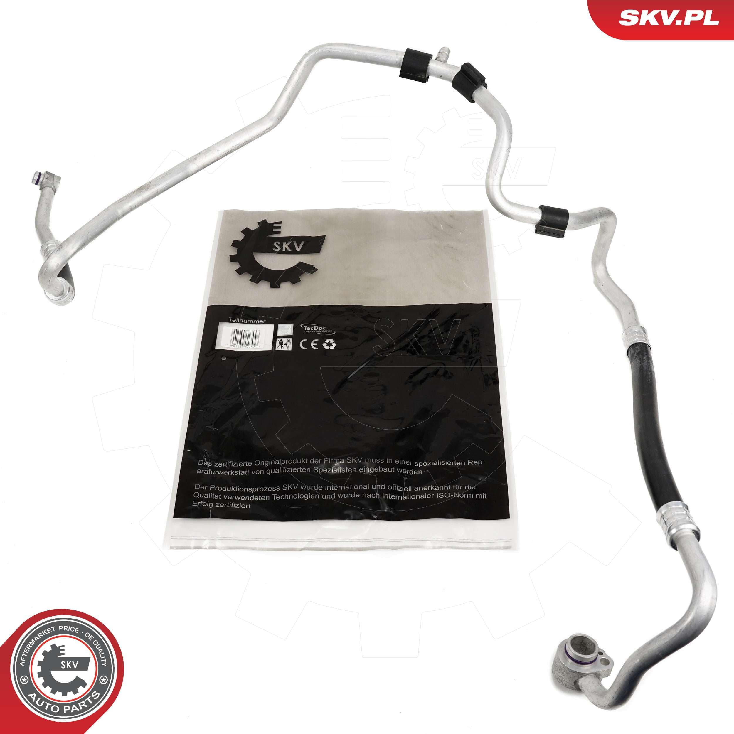 Image of Conduite à haute pression, climatisation ; AUDI A3 SEAT Altea Leon Toledo SKODA Octavia II VW Golf Jetta III ; 1K0820743BQ