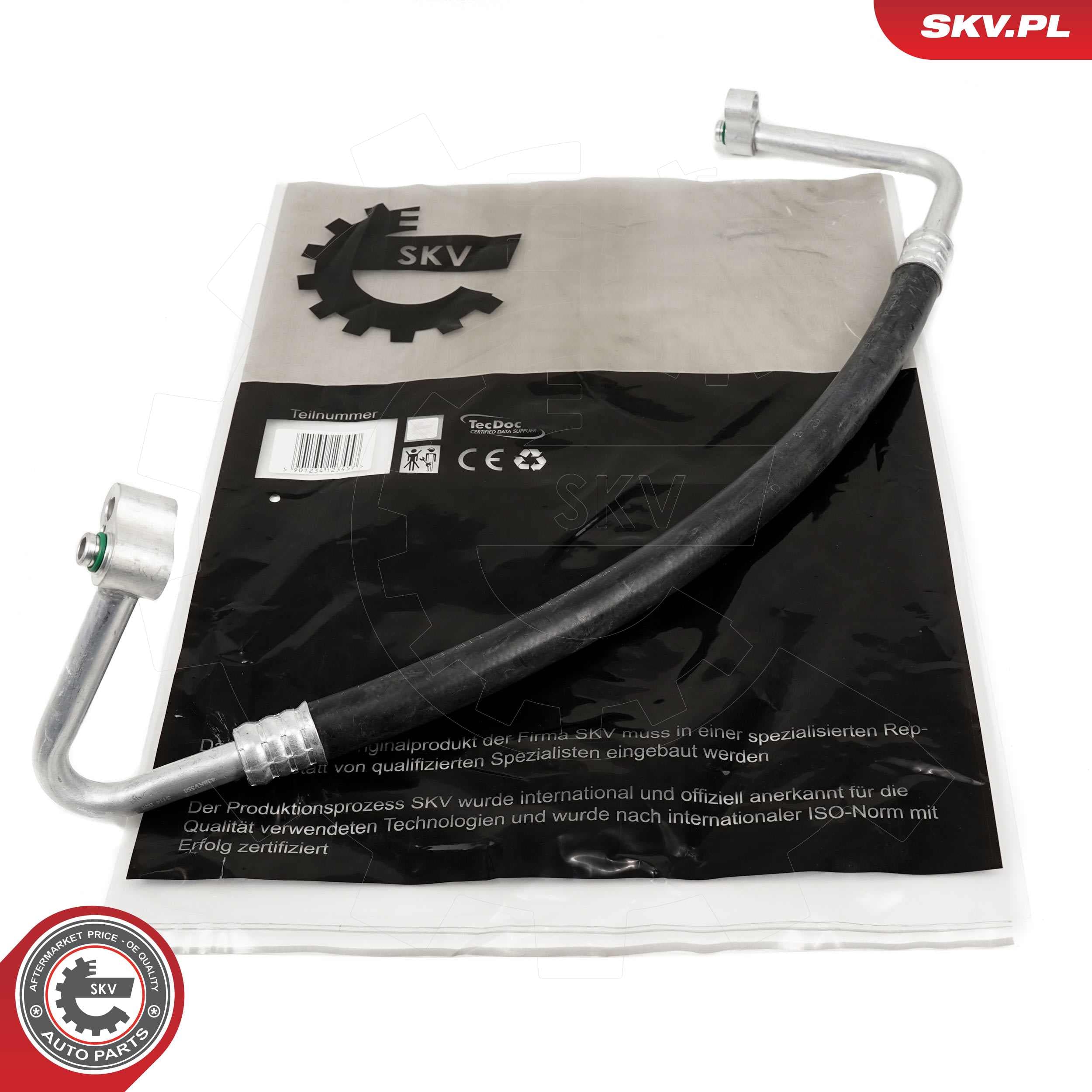 Image of Conduite à haute pression, climatisation ; AUDI A3 SEAT Leon SKODA Octavia VW Bora I Golf IV ; 1J0820721CA