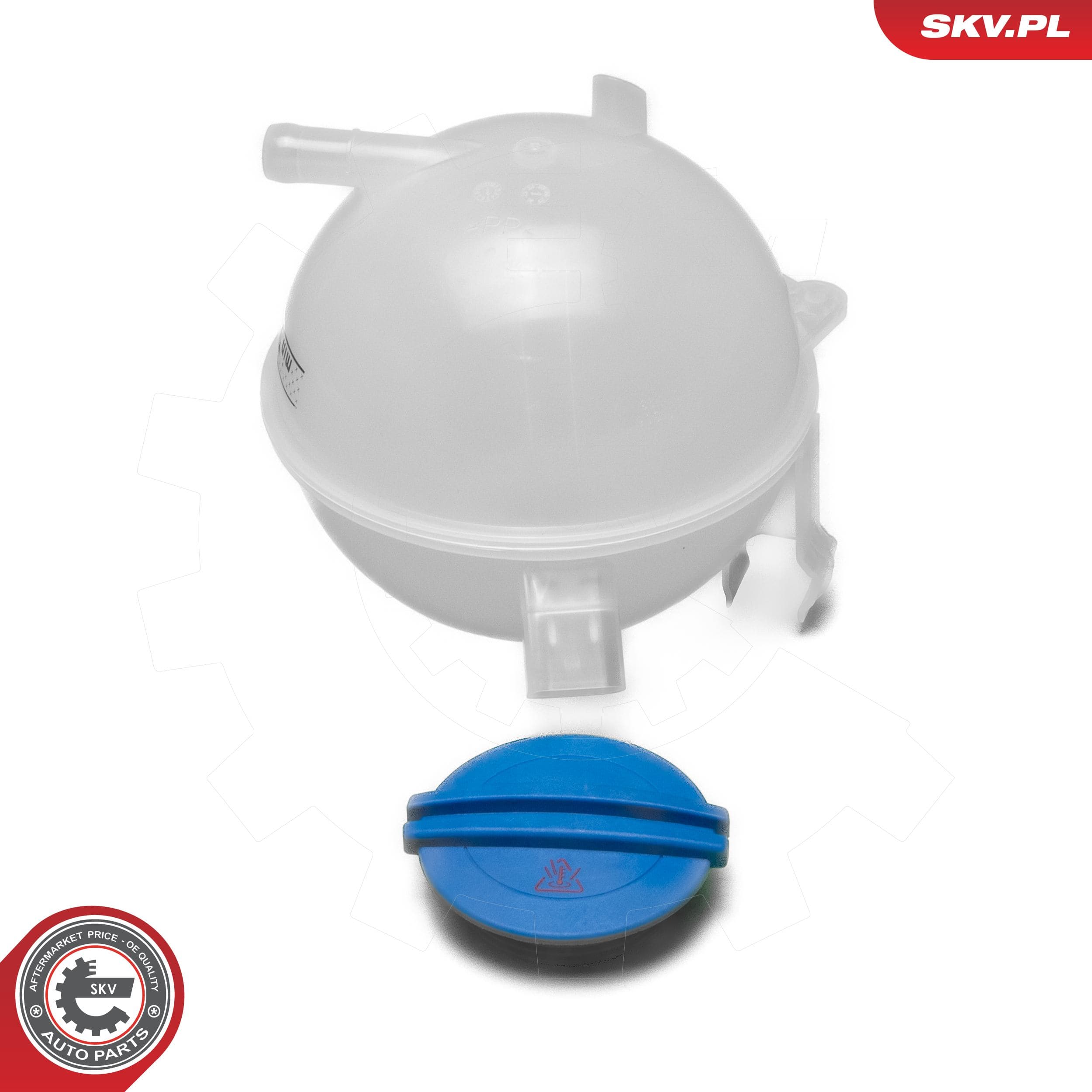 Image of Vase d'expansion, liquide de refroidissement ; AUDI A3 Q3 TT SEAT Alhambra Leon SKODA Octavia II Superb VW Golf V  ; 1K0121407