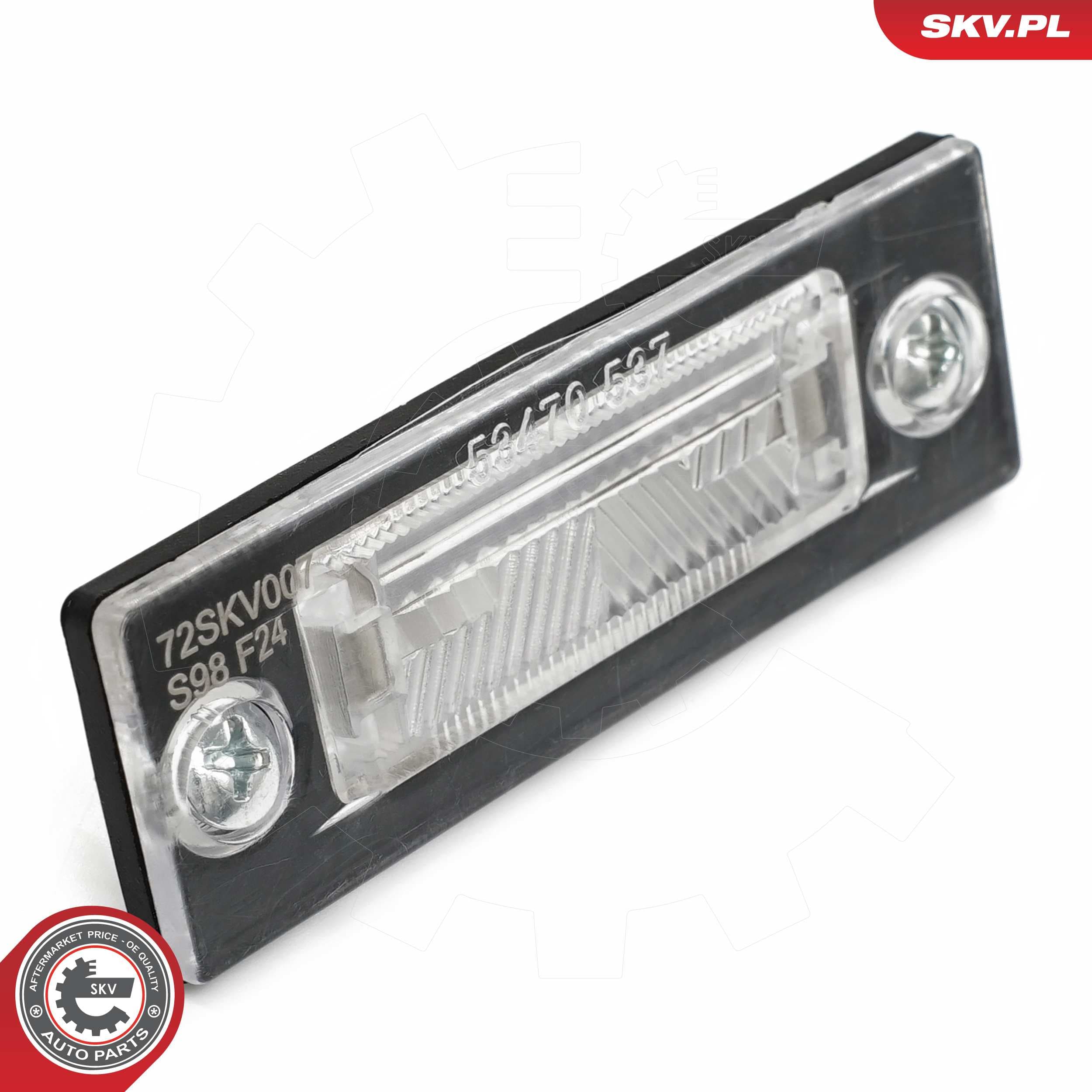 Image of Éclairage de la plaque d'immatriculation ; SKODA Superb I VW Caddy III Golf plus V Jetta III Multivan T5 Passat Touran Transporter T5  ; 3B5943021E