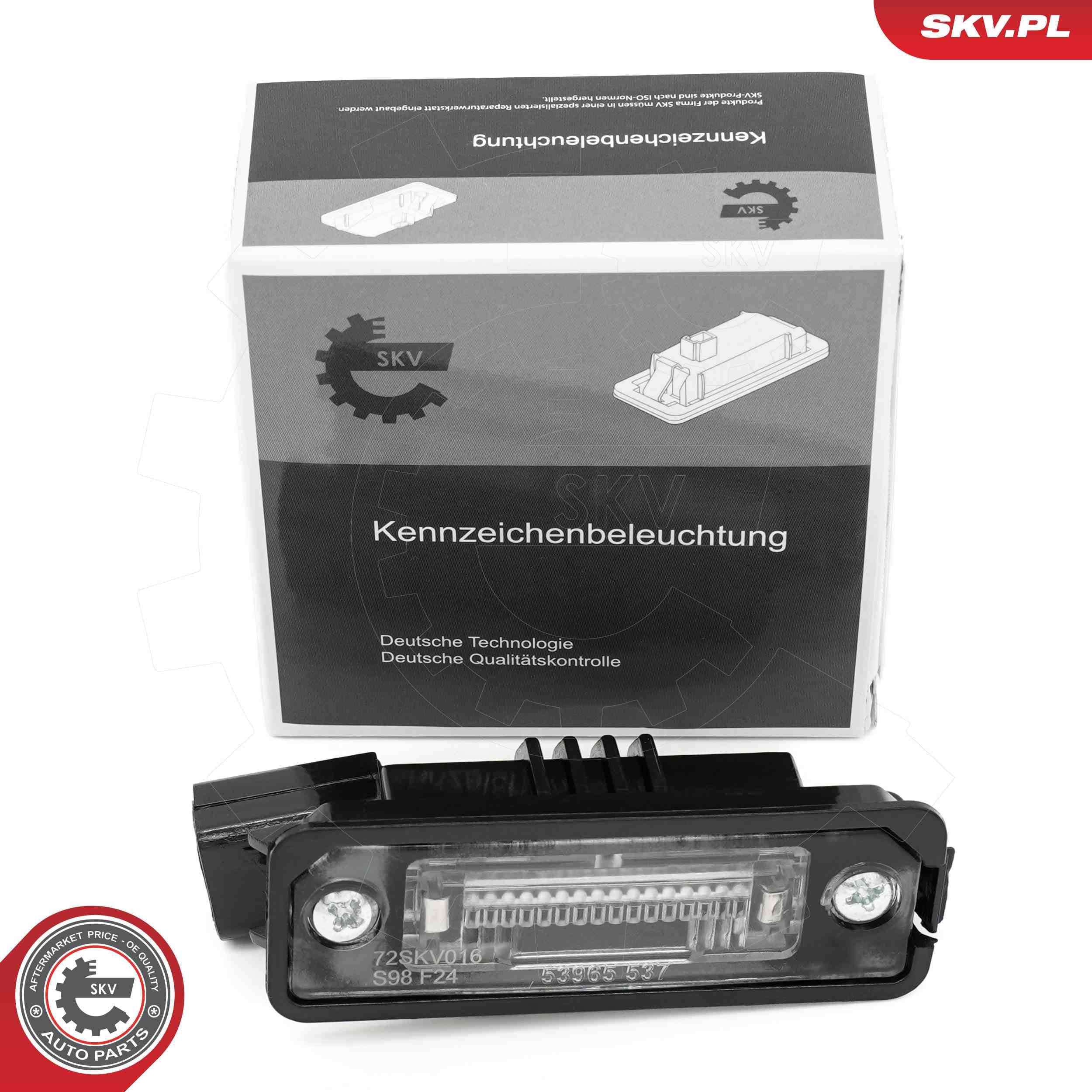 Image of Éclairage de la plaque d'immatriculation ; PORSCHE Cayenne SEAT Leon Ibiza IV V Exeo Altea XL VW Crafter EOS Golf V Passat MAN TGE  ; 3C5943021