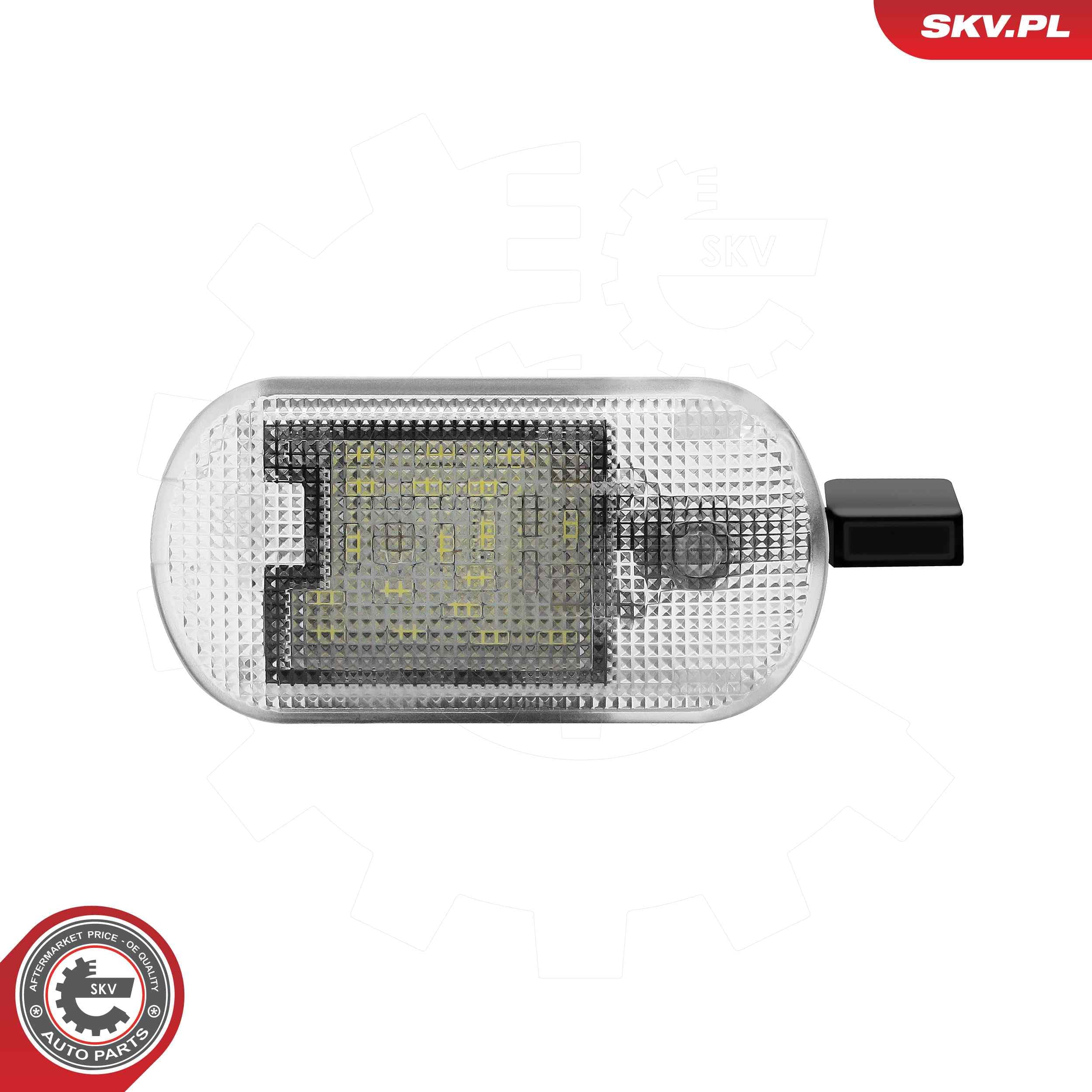 Image of Éclairage intérieur à LED ; SKODA Fabia I Octavia II Superb II Yeti VW Bora Caddy III Golf IV New Beetle Touareg Touran ; 1J0947301