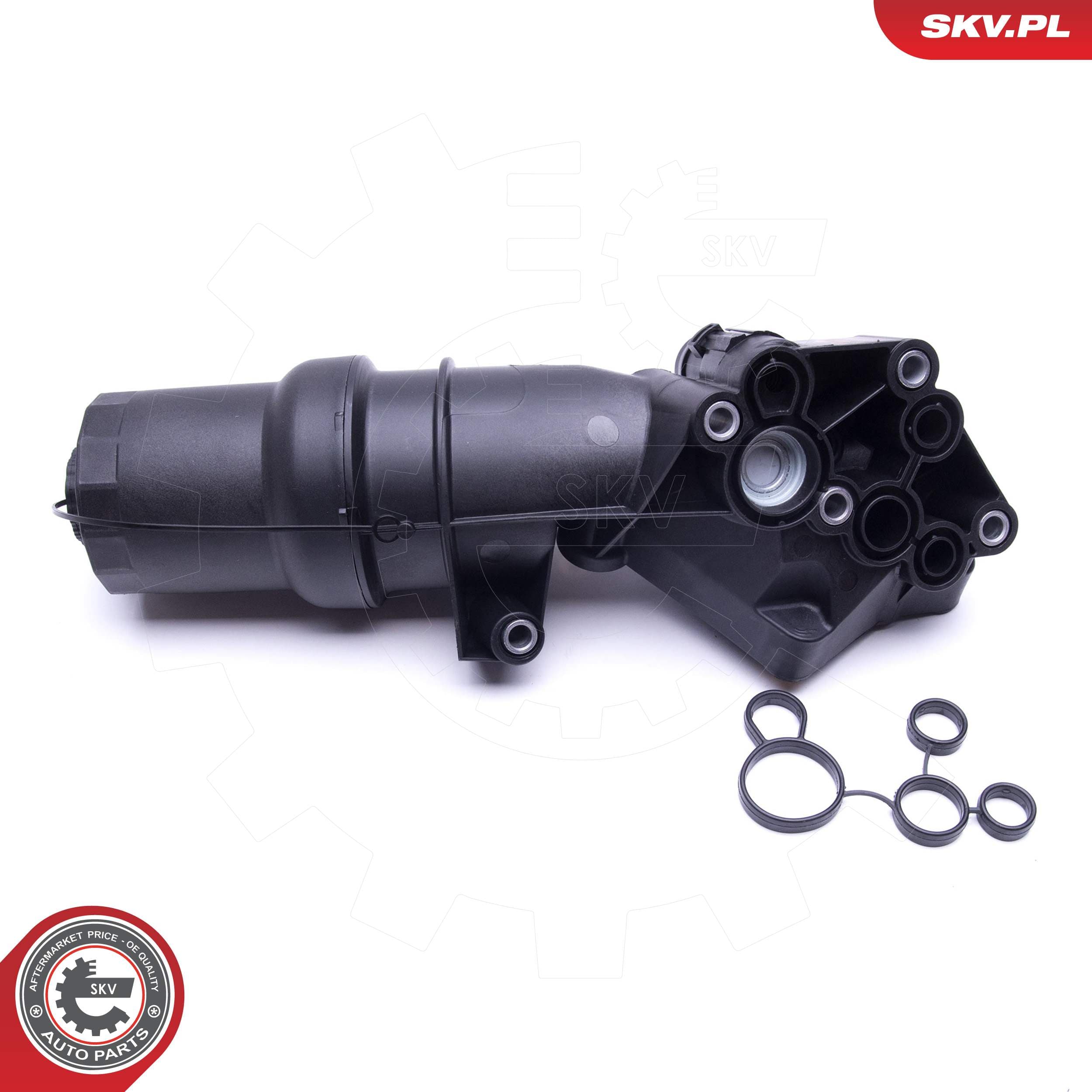 Image of Boîtier filtre à huile ; AUDI A3 (8PA) Q3 (8UB, 8UG) TT (8J3, 8J9) VW Beetle Jetta III IV ; 07K115397D