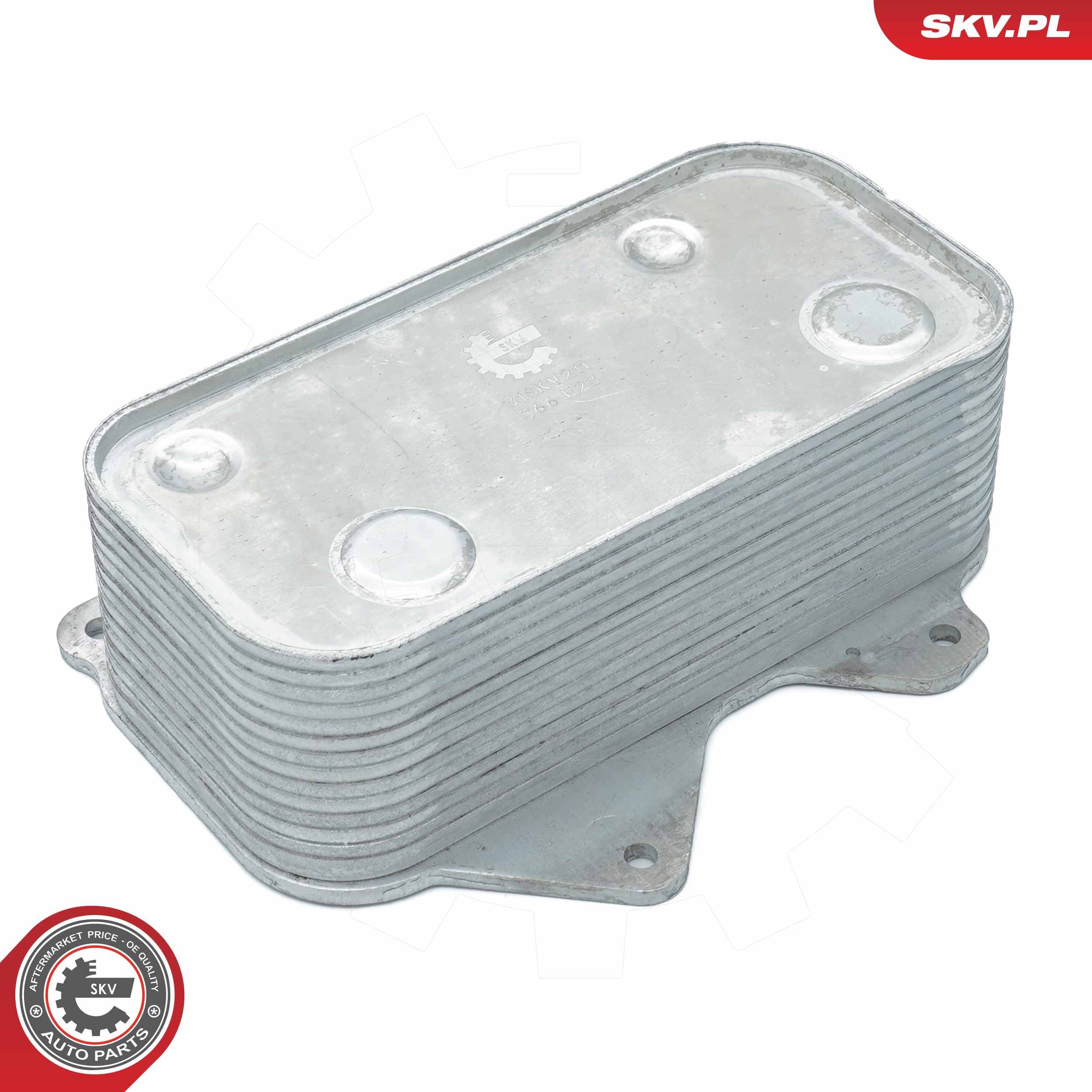 Image of  Oil Cooler, Engine Oil ; AUDI A6 C5 A8 D2 D3 VW Phaeton ; 077117021Q