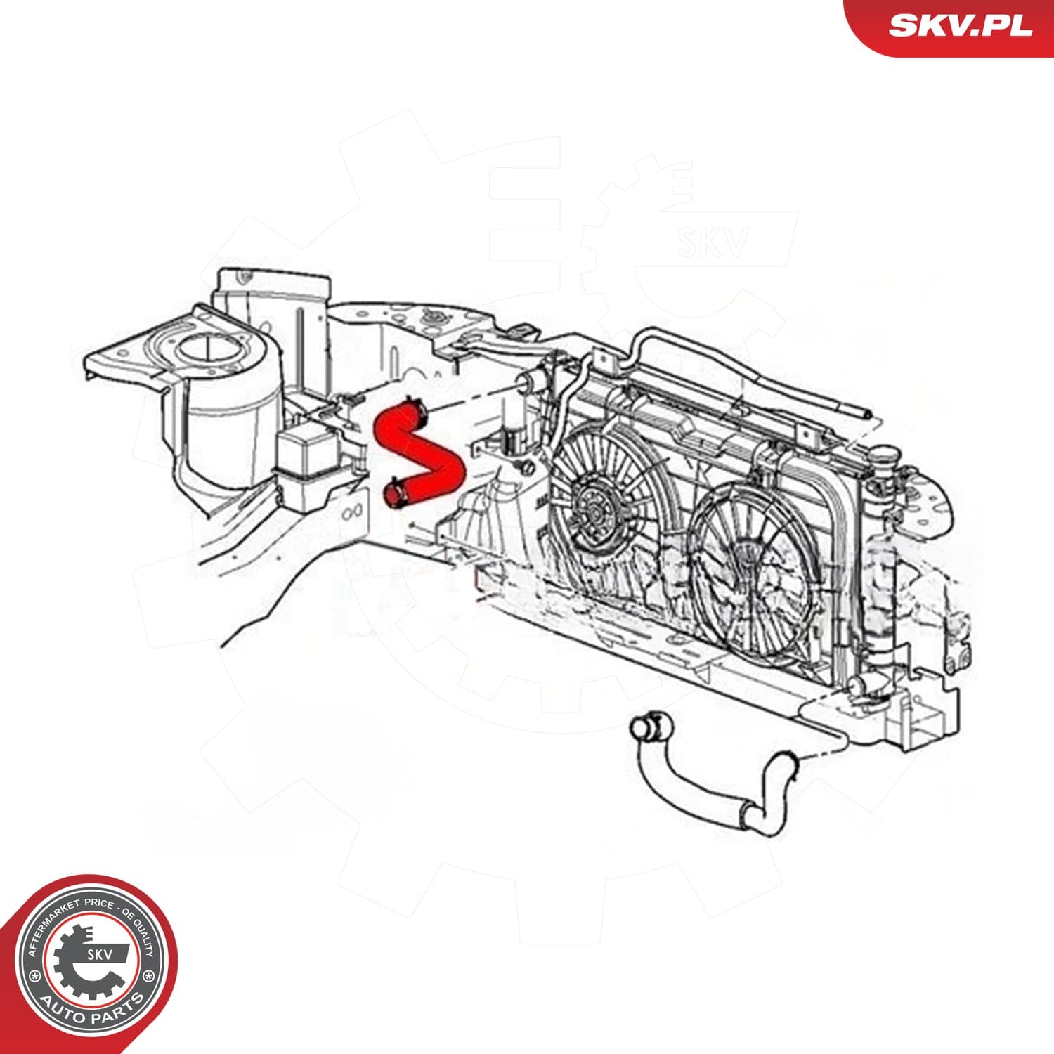 Image of Kühlerschlauch ; CHRYSLER Voyager IV ; 04881101AB