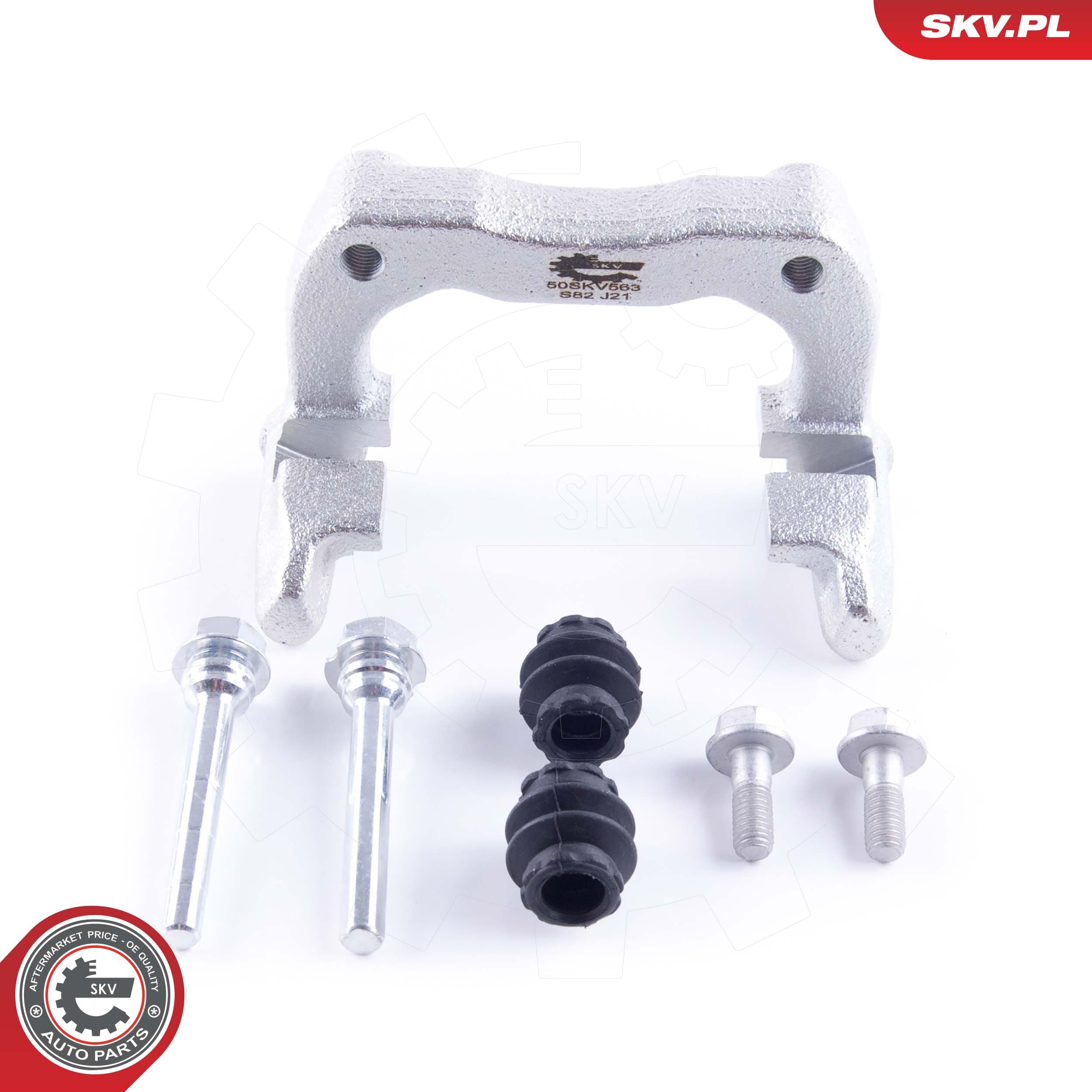 Image of Brake caliper carrier ; rear left ; AUDI SEAT SKODA VW ; 6Q0615425A