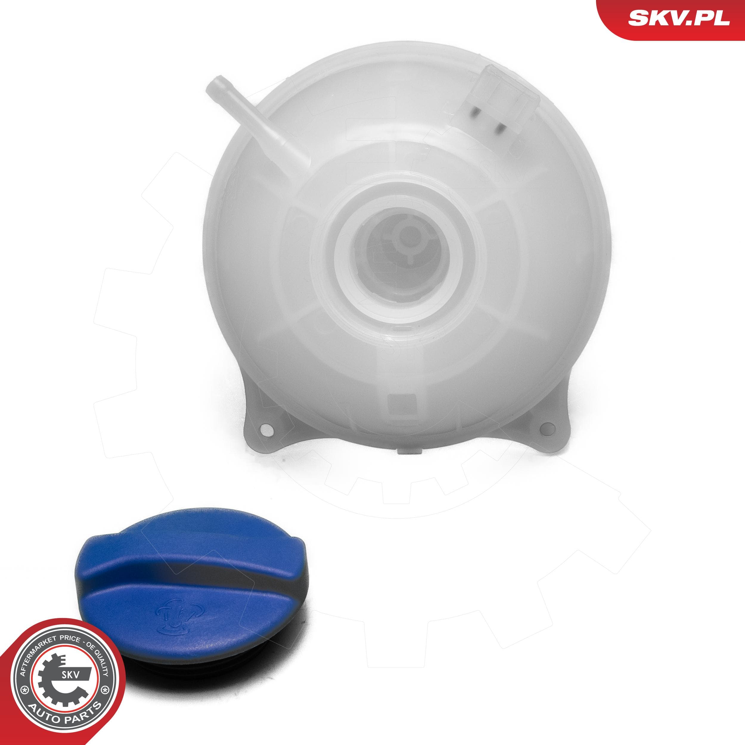 Image of Vase d'expansion, liquide de refroidissement ; SEAT Cordoba Ibiza I II Inca Toledo I VW Corrado Golf II Passat B2 B3  ; 1H0121407A