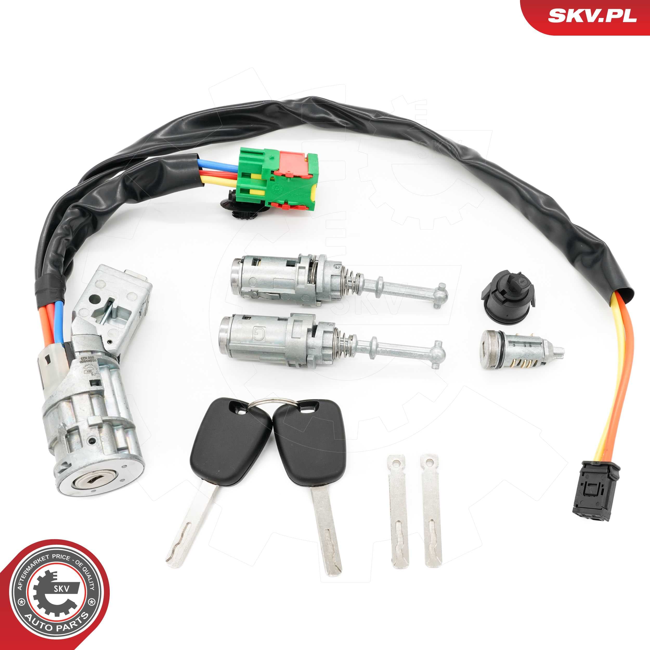 Image of Juego de cerraduras de puerta ; CITROEN C2 C3 ; 4162AG