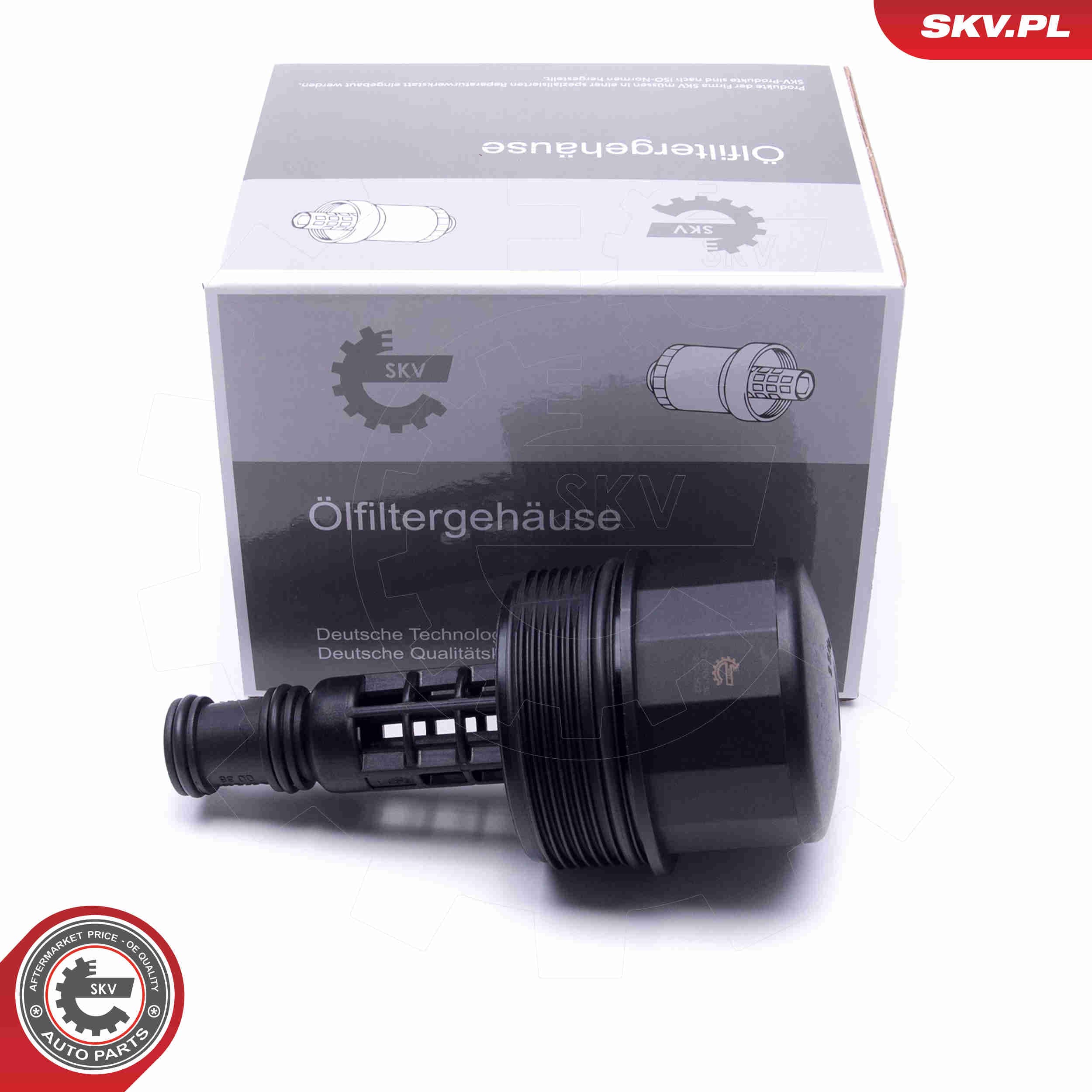 Image of Cap, oil filter housing