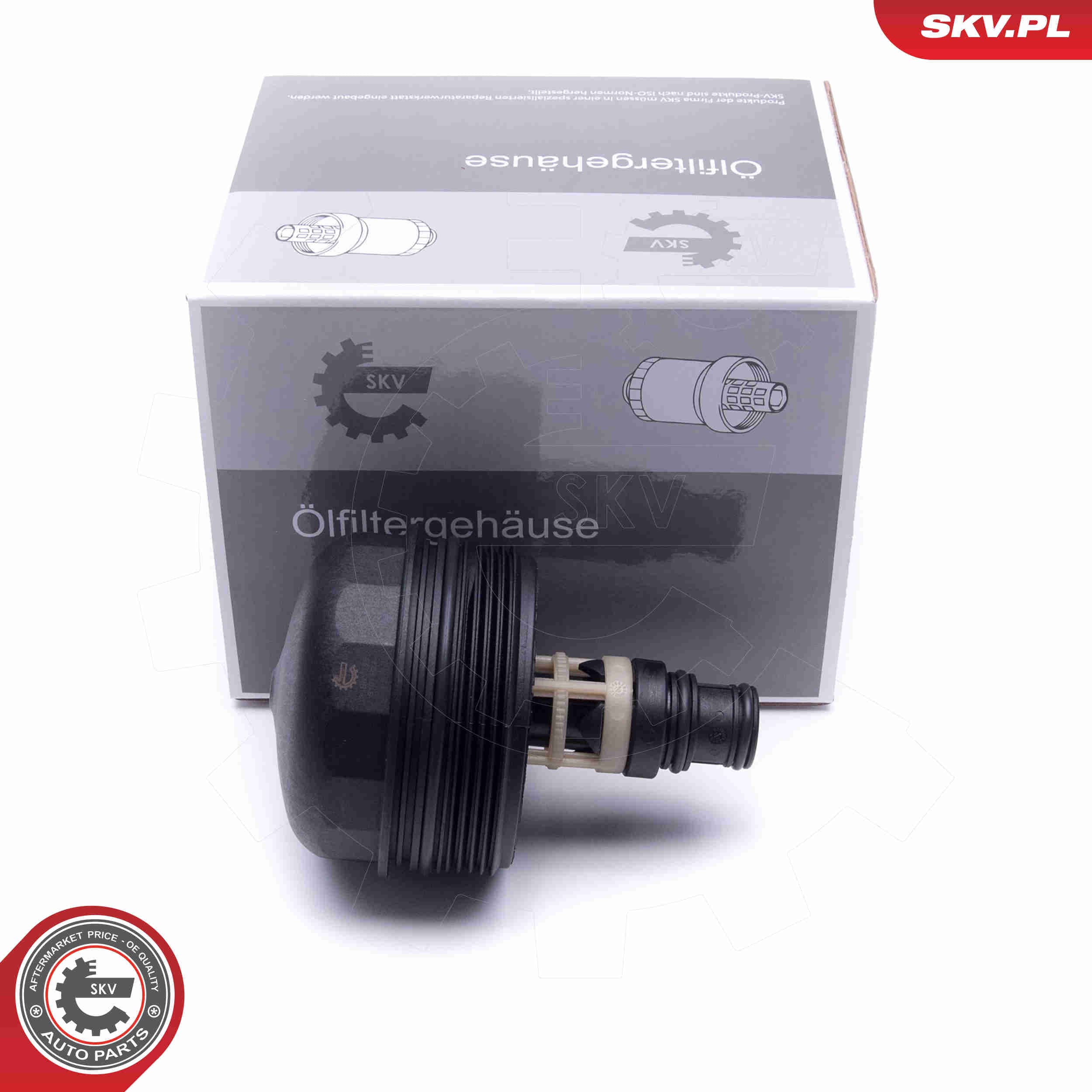 Image of Cap, oil filter housing