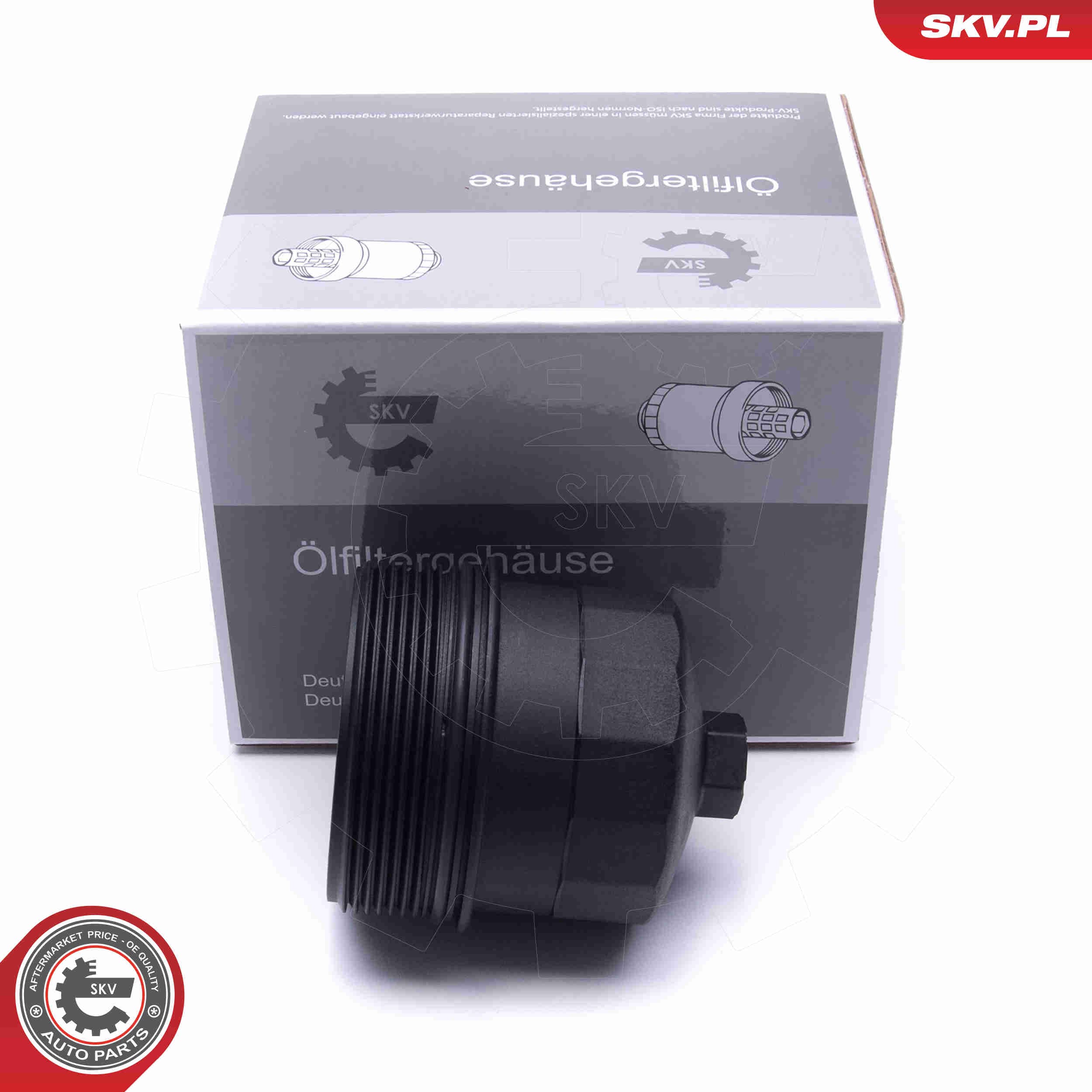 Image of Cap, oil filter housing