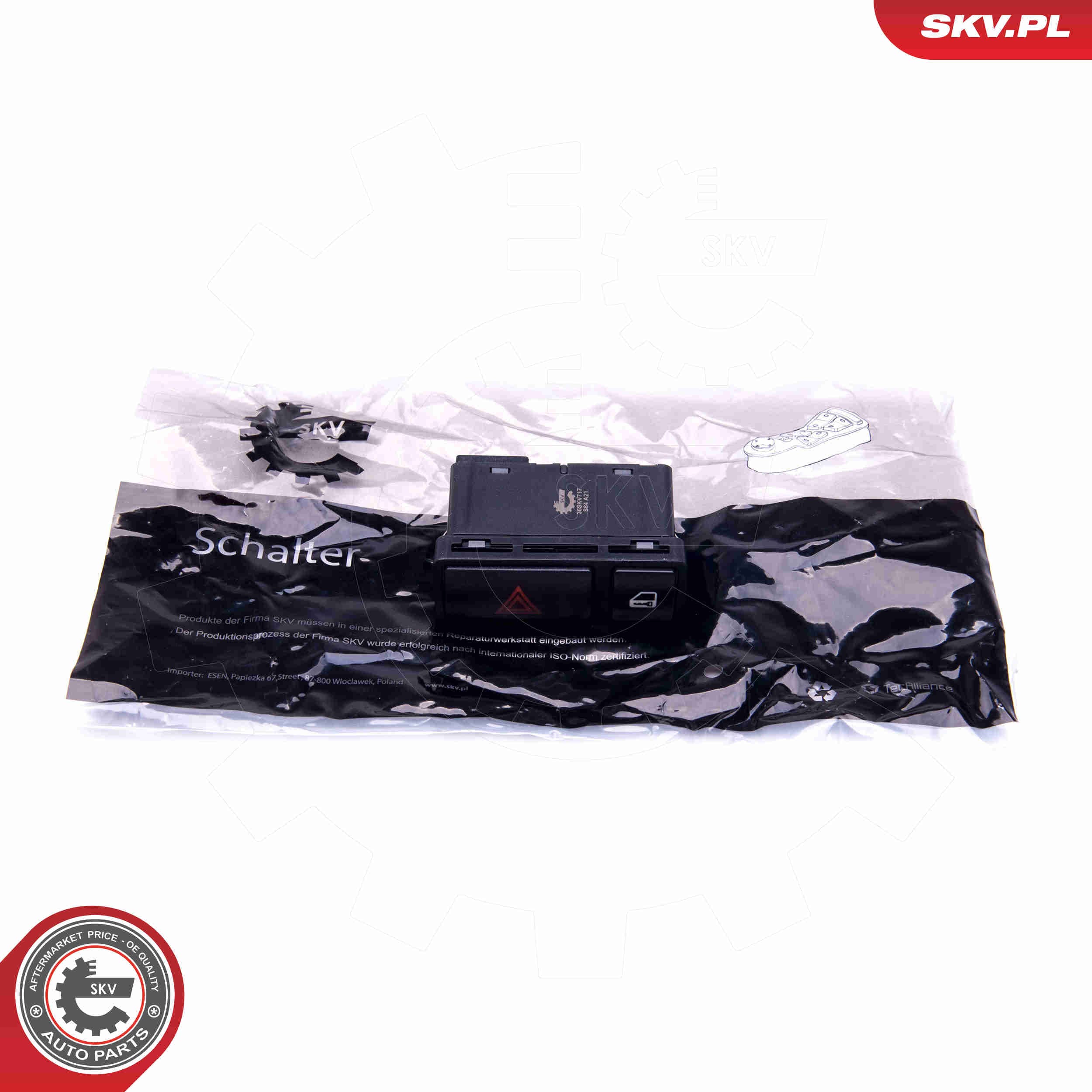 Image of Hazard Warning Light Switch