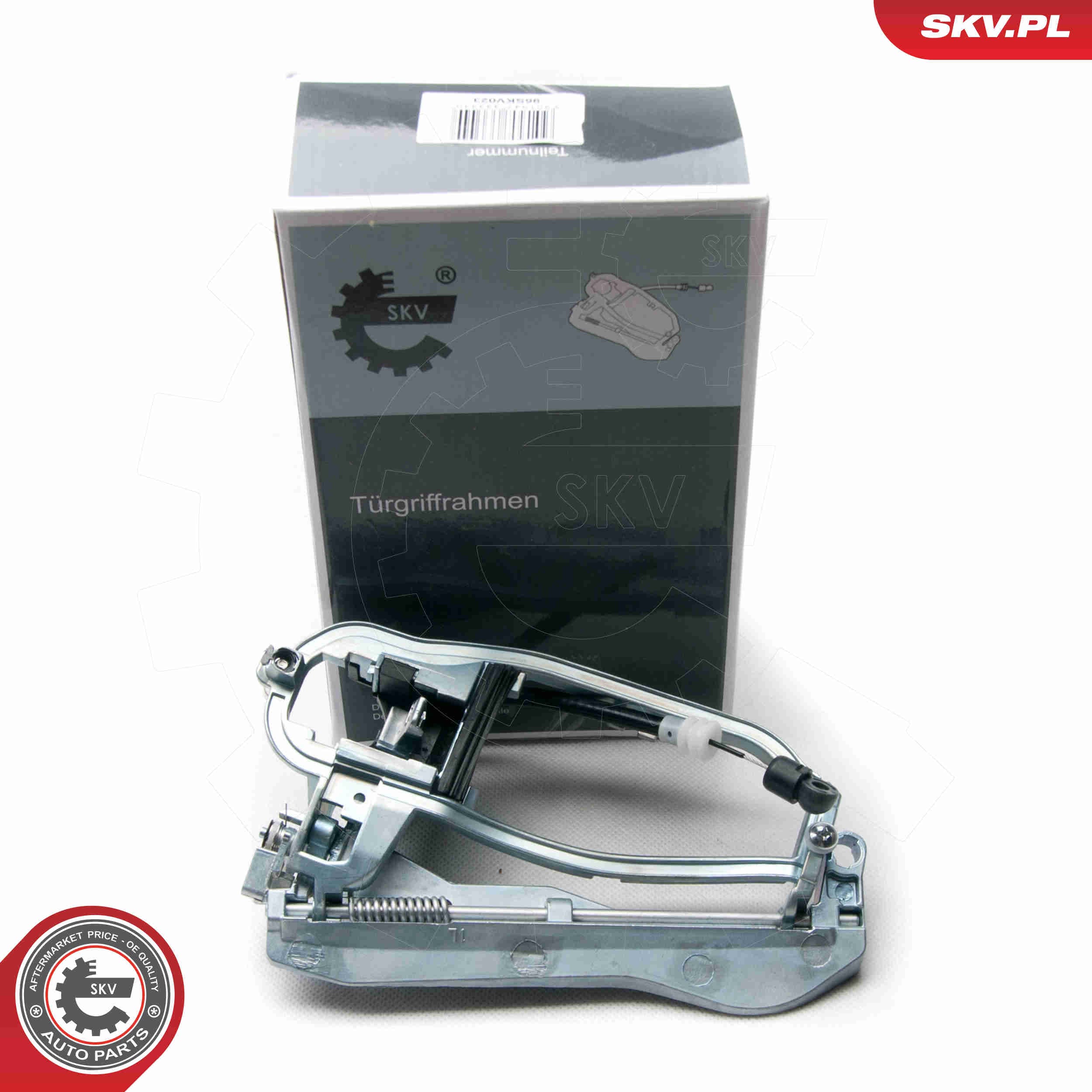 Image of Frame, exterior door handle