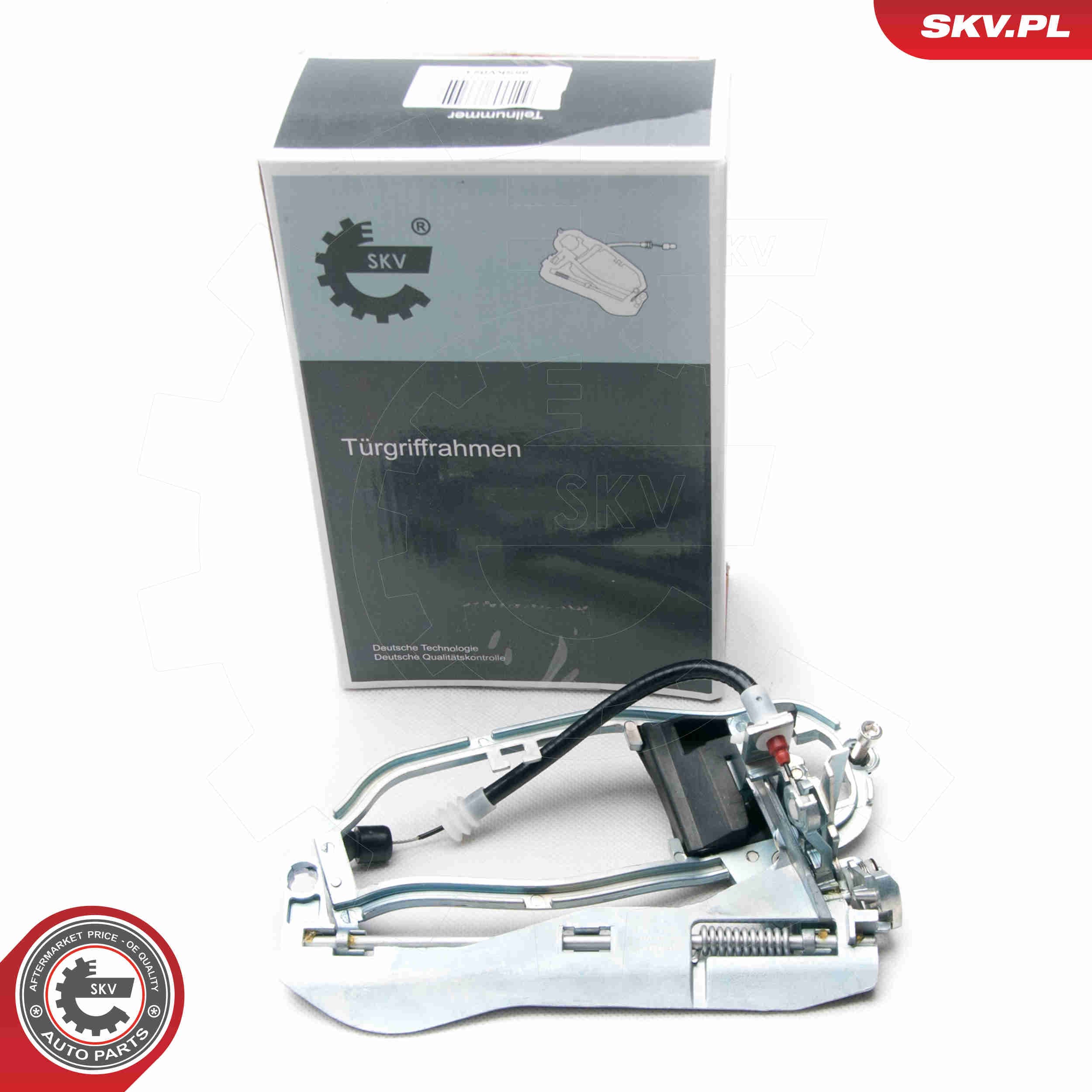 Image of Frame, exterior door handle